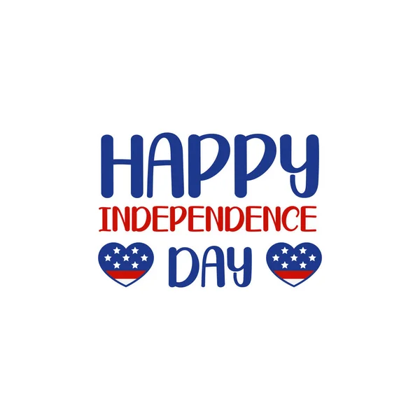Gelukkige Onafhankelijkheidsdag Juli Patriottische Illustratie — Stockvector