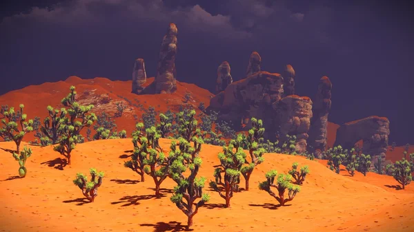사막에 조슈아 나무 — 스톡 사진