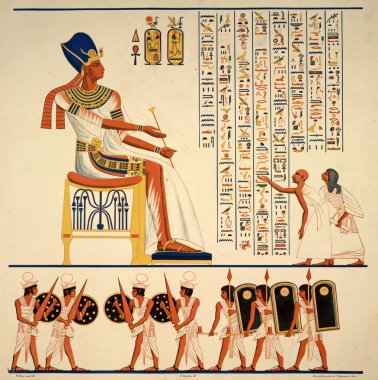 Ebu Simbel Tapınağı - Mısır hiyeroglif Resim Sergisi
