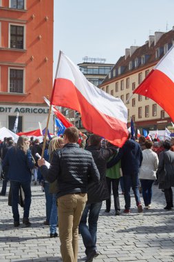 Wroclaw bölgesindeki protesto demokrasi savunma destekçileri Komitesi