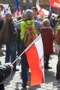 Wroclaw bölgesindeki protesto demokrasi savunma destekçileri Komitesi