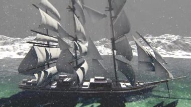 Korsan gemi animasyon