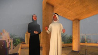 Arabistan şehrinde geleneksel mimari