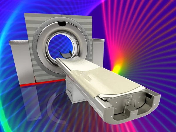 Computer tomografische scanner 3d illustratie — Stockfoto