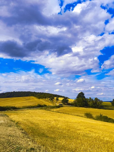 Extreme panoramic landscape in Sudety range, Poland — Stock Photo, Image