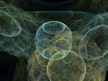 Siyah arka plan üzerinde 3d illüstrasyon izole mikroplar
