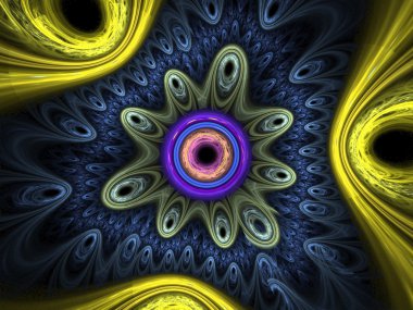 Siyah arka plan üzerinde 3d illüstrasyon izole mikroplar