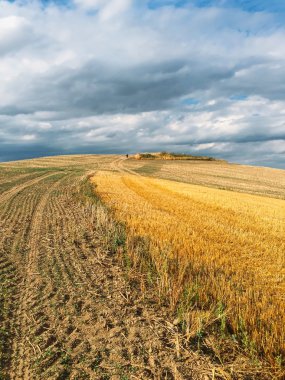 Aşırı panoramik manzara Sudety aralığında, Polonya