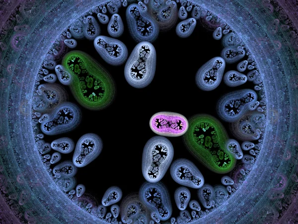 Bacteriën achtergrond render — Stockfoto
