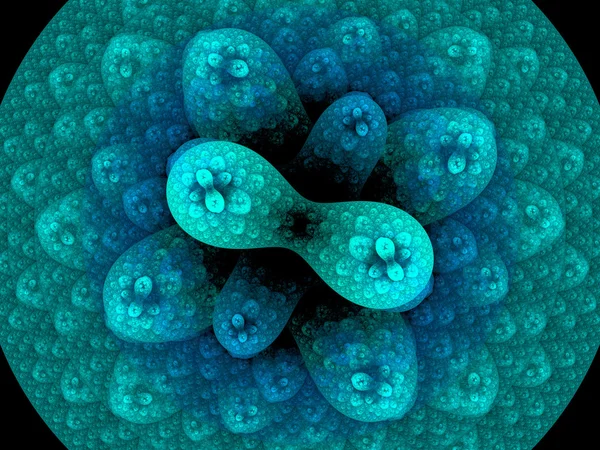 Bacteria background render — Stock Photo, Image