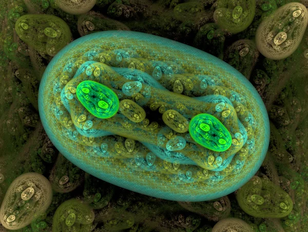 Close up van enorme bacteriën — Stockfoto