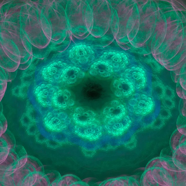 Anêmona isolada no recife — Fotografia de Stock