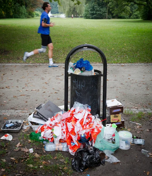 Aftermath of barbecue — Stock Photo, Image