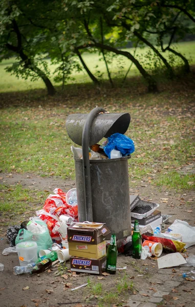 Aftermath of barbecue — Stock Photo, Image