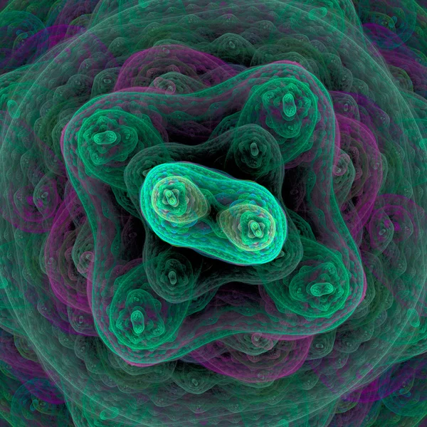 Бактерии под микроскопом — стоковое фото