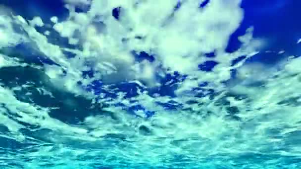 Επιφάνεια ύδατος - κύματα και την κυματοειδής — Αρχείο Βίντεο