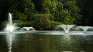 Yaz aylarında çeşmeler ile Park