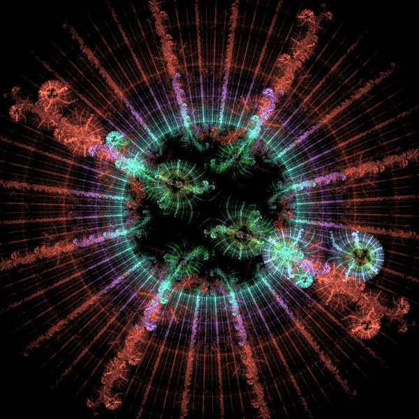 Crecimiento simétrico de bacterias —  Fotos de Stock