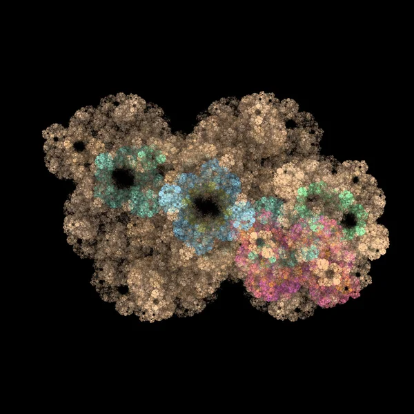 Symmetriska tillväxten av bakterier — Stockfoto