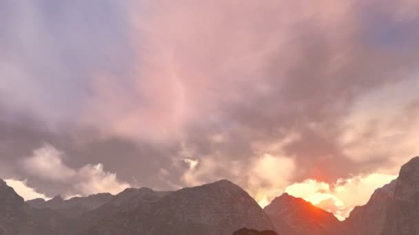 In de hemel cumulus opvliegende — Stockvideo