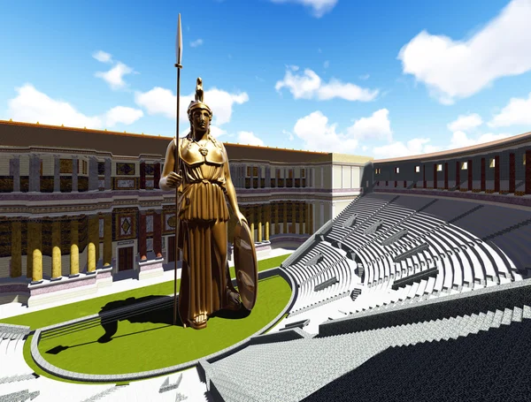 Estatua de Atenea — Foto de Stock