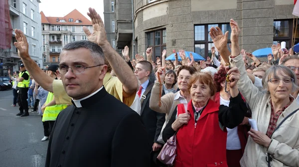 Carholics in Wroclaw, Polen – stockfoto