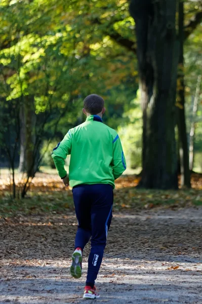 公園で男性のジョガー — ストック写真