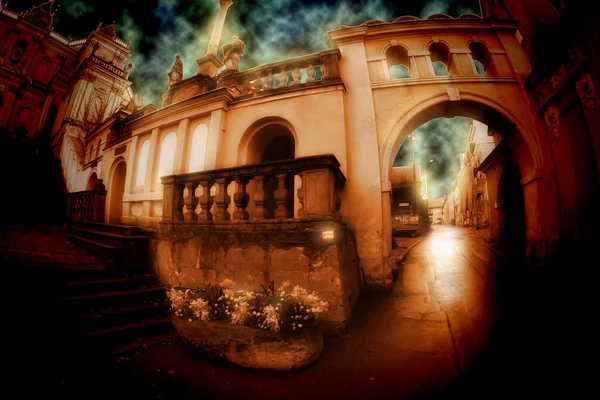 Hof in Poolse kasteel — Stockfoto