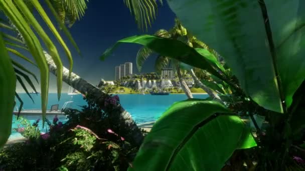 Tropisch paradijs — Stockvideo
