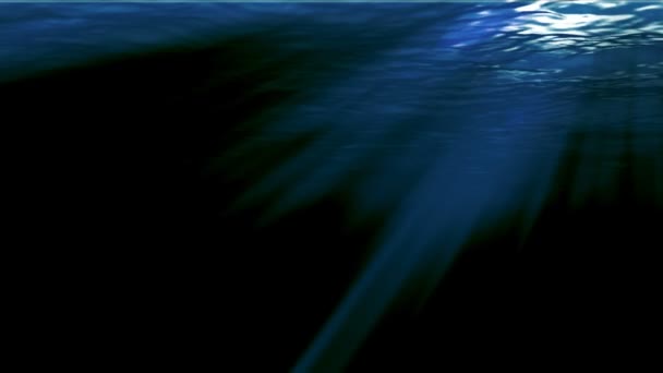 Подводные лучи солнца — стоковое видео