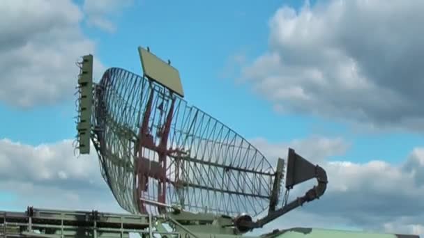 Militärradar — Stockvideo