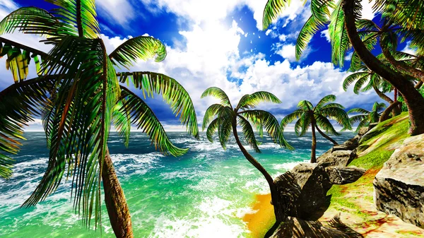 Paradiso sull'isola delle Hawaii — Foto Stock