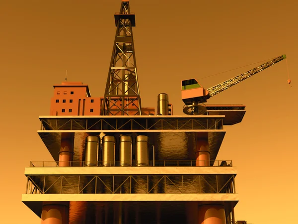 Oil rig  platform — Stock Photo, Image