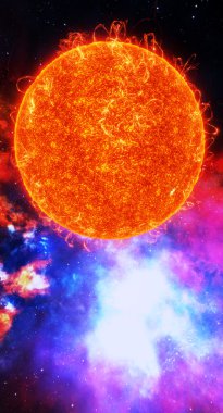 Surface of the sun clipart