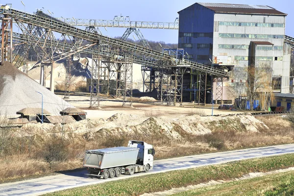 Sandverarbeitungsanlage — Stockfoto