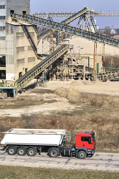 Sand proccessing plant — Stock Photo, Image