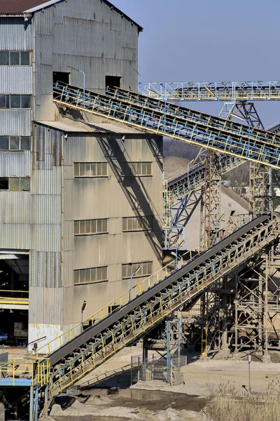 Sandverarbeitungsanlage — Stockfoto