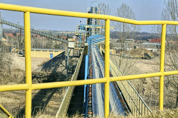 Sandverarbeitungsanlage — Stockfoto