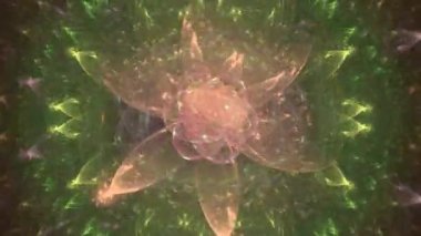 simetrik çiçek - fractal sanat tasarım