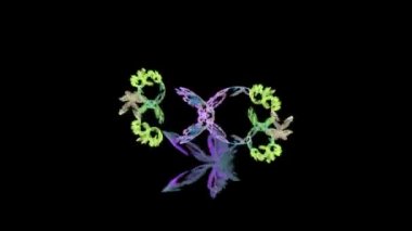 simetrik çiçek - fractal sanat tasarım