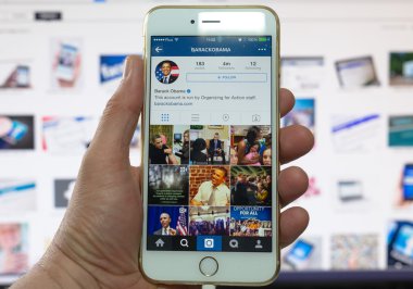 Barack Obama - bizi Başkan nstagram uygulamasına hesapla