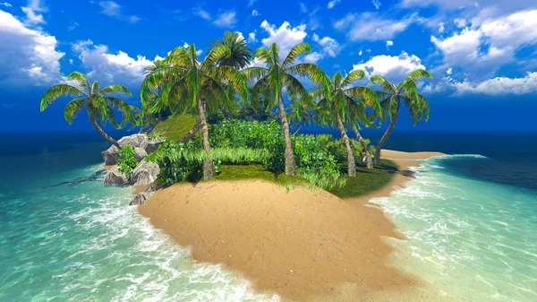 Isla tropical — Foto de Stock