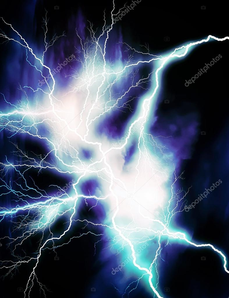 Blue lightning