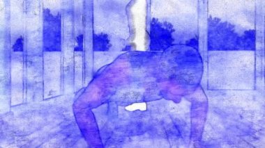 dambıl ile çalışan kadın