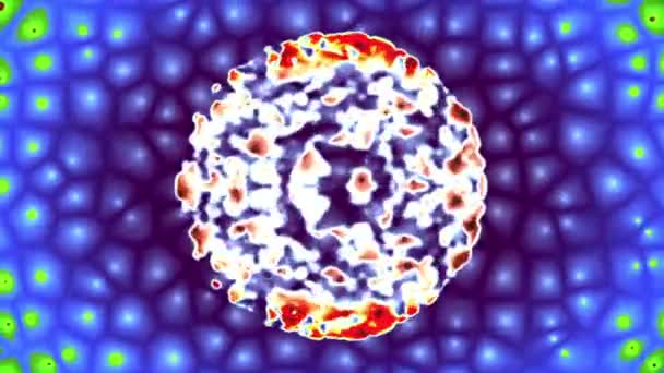 Virus anfalla cell — Stockvideo