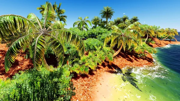 Frumoasă insulă tropicală — Fotografie, imagine de stoc