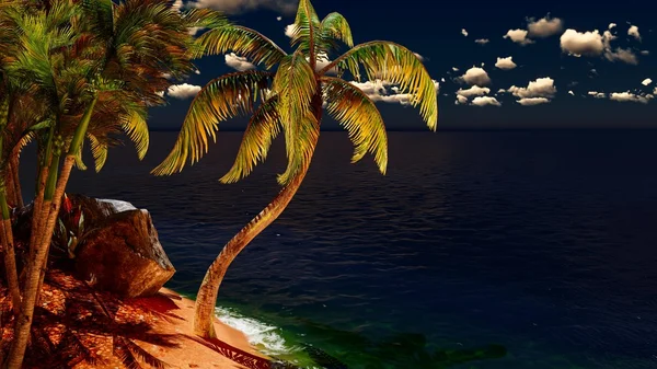 Belle île tropicale — Photo