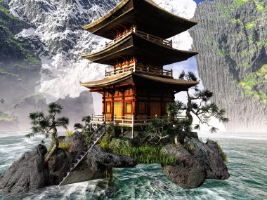 Rocky Dağları'nda Budist tapınağı