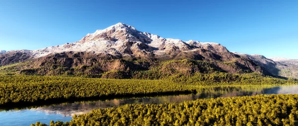 Beautiful forested island — Stock Photo, Image