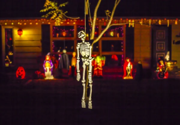 Exhibición de Halloween en la oscuridad — Foto de Stock